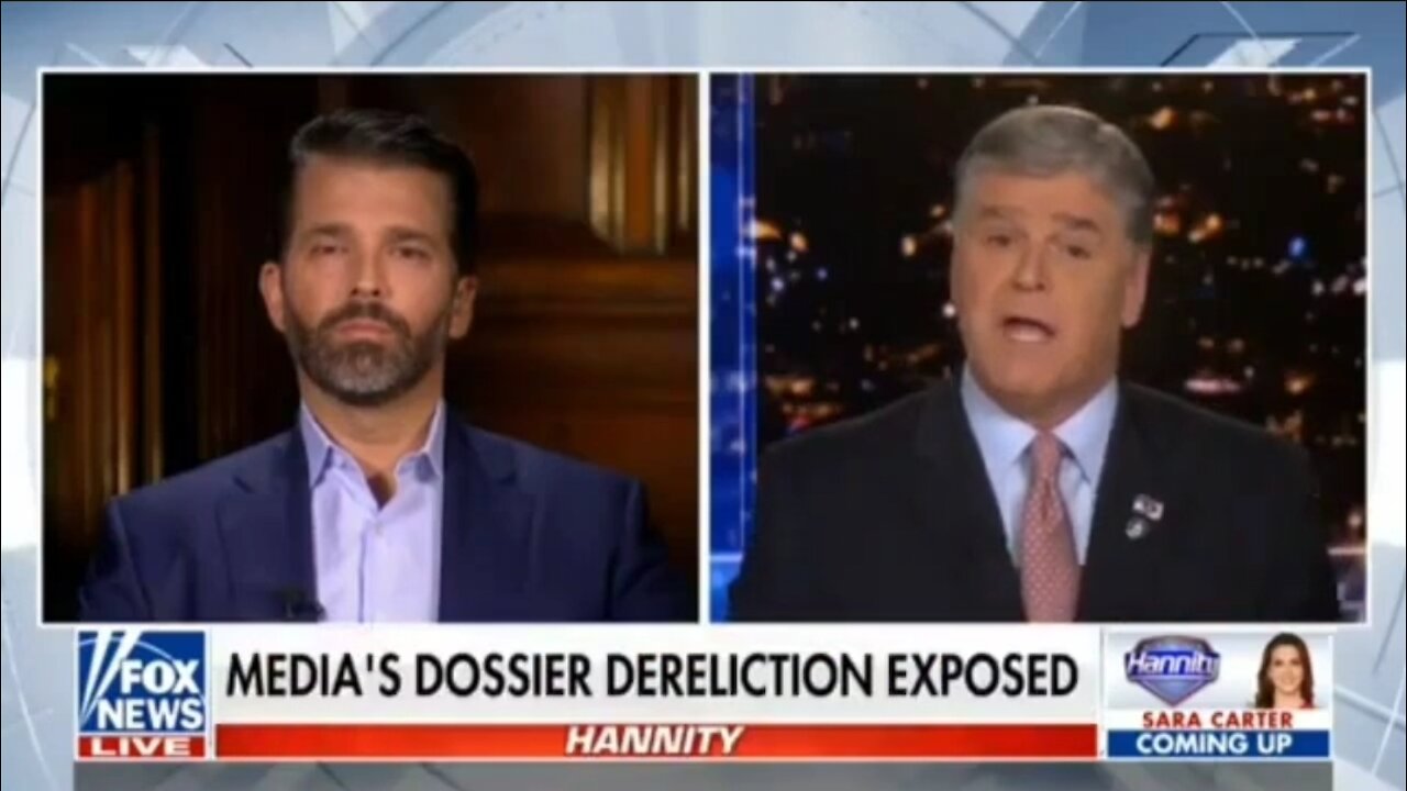 Don Jr SLAMS Dems On New Dossier Info