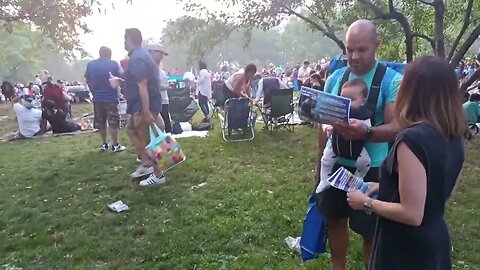 City Council District 22 Candidate on tNewYorkGOP kellyfornyc At the Astoria Park Firework Ceremony