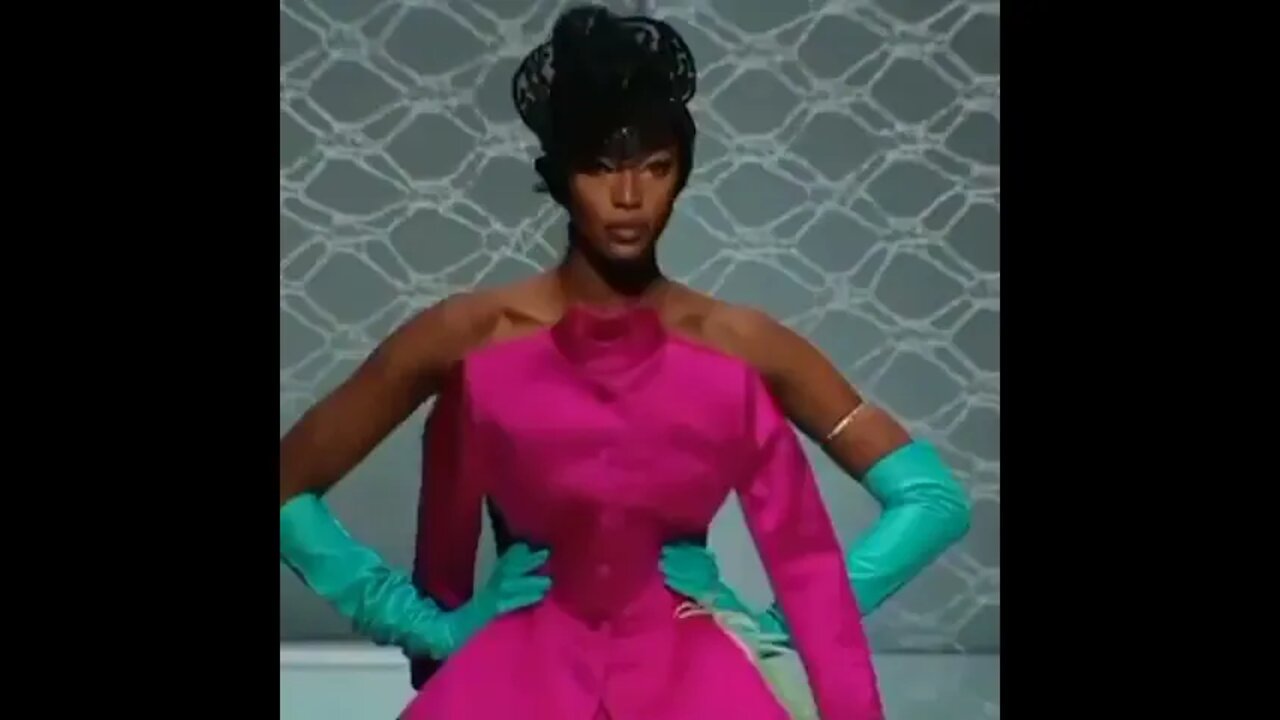 NaomiCampbell in JeanPaulGaultier Spring/Summer 2003 HauteCouture FashionShow