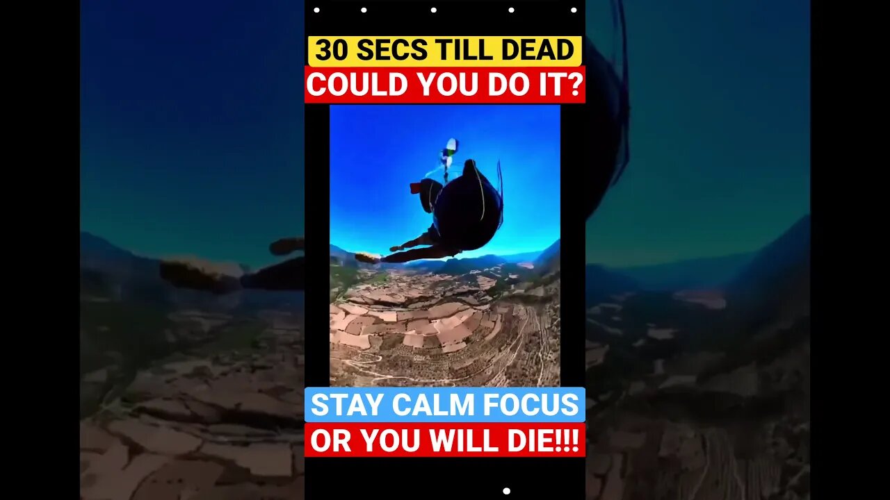 Stay Calm or Die; Could You Do it?