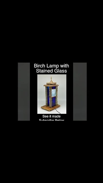 Publish short - Birch Lamp Logs with Stained Glass 3 #shorts