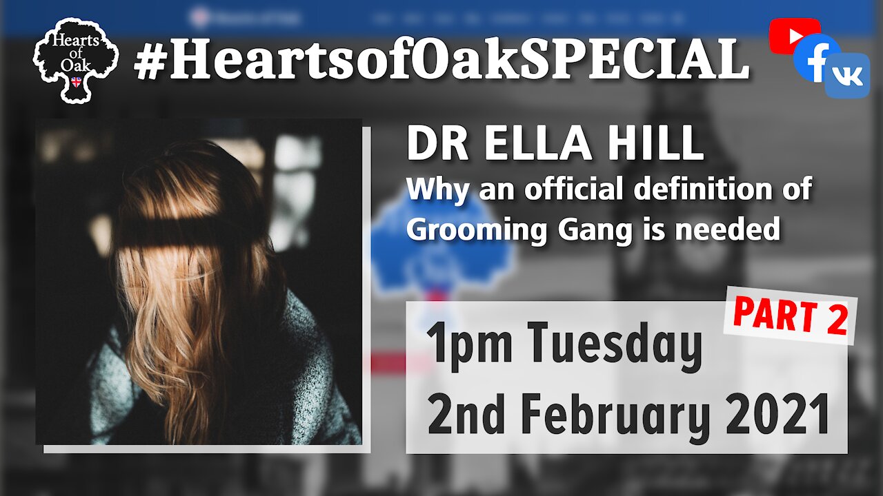 Dr Ella Hill (Grooming Gang survivor) Why a definition of Grooming Gang is needed