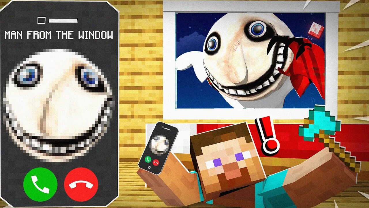 Don’t Call MAN FROM THE WINDOW At 3 AM! - Minecraft