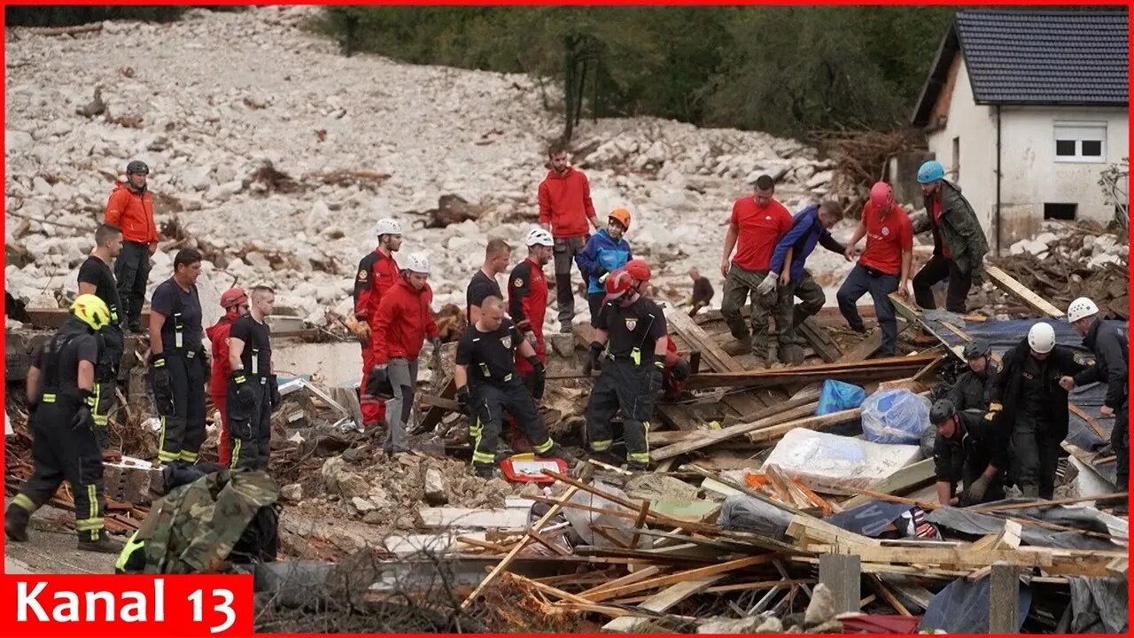 Rescue teams search for missing after floods, landslides kill at least 16 in Bosnia