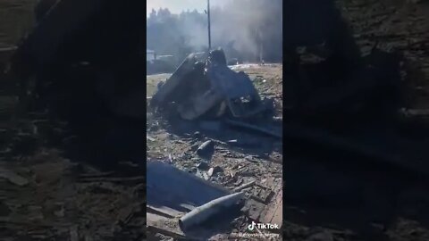 Ukraine War - Gorodnya, Chernihiv - destroyed Russian supply column