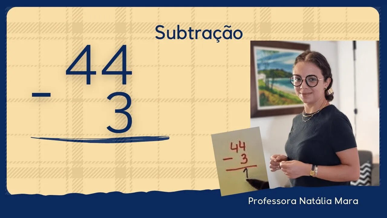 44-3 | 44 menos 3 | Como fazer conta de menos?