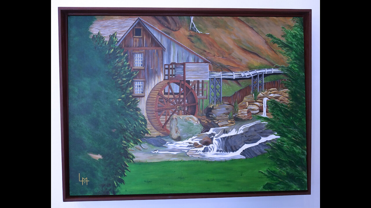 The Making of Old Mill - Acrylic Painting