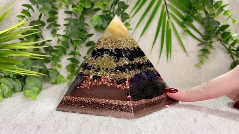 Ascension Orgonites Pyramid - HALLOWEEN Special Edition