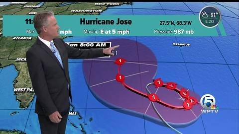 Hurricane Jose does not appear to be a threat to Florida