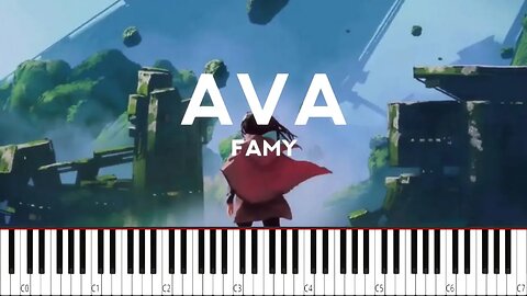 Famy - AVA (Remix) - (New Year Special) Piano Tutorial