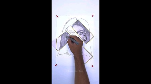 Stained Art Drawing #shortart #artistomg #art
