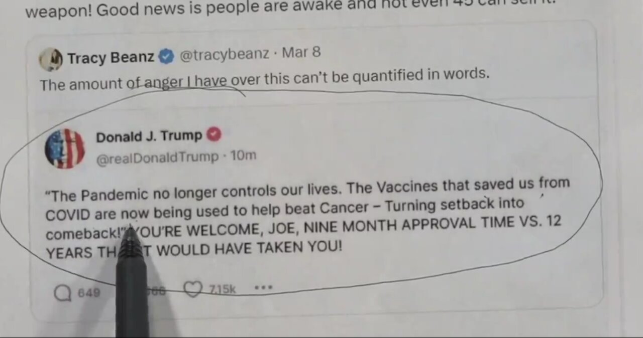 Alex Jones Begs Donald Trump to STOP BRAGGING About COVID Vaccines