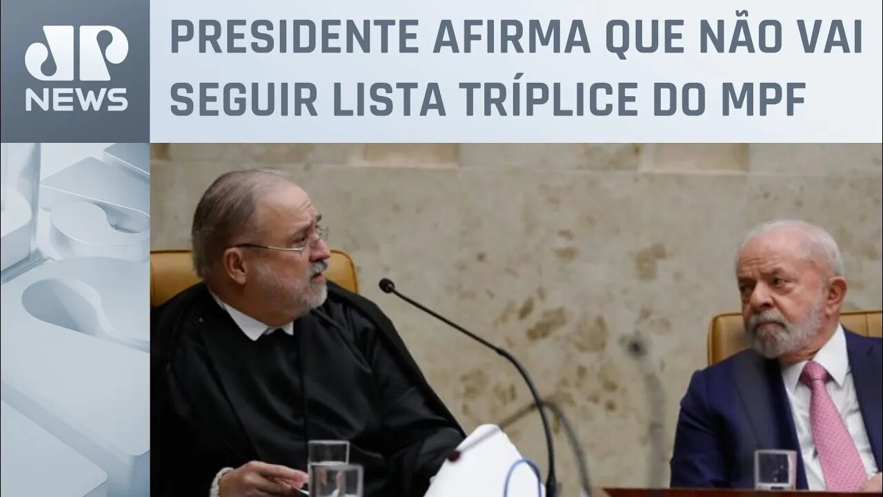 Lula se reúne com Aras no Planalto em busca de recondução à PGR