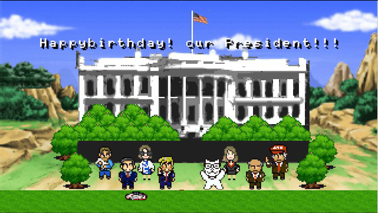 Parody movie of Letro game images, for Donald J. Trump's 75th Birthday