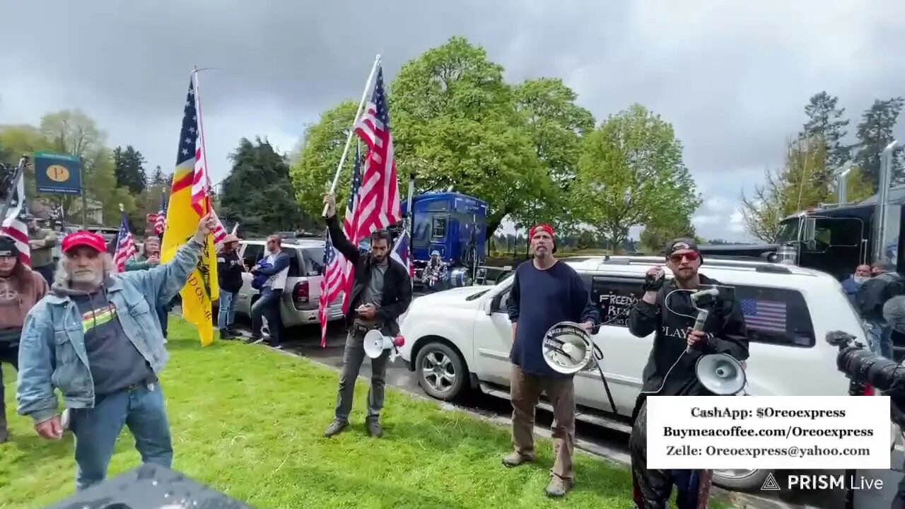 Live - The Peoples Convoy - Morning Meeting - One Nation Under God - Washington State Capitol