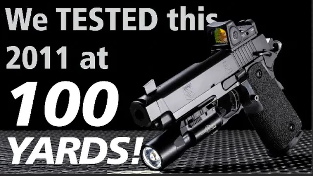 We tested this 2011 Tactical pistol at 100 YARDS!