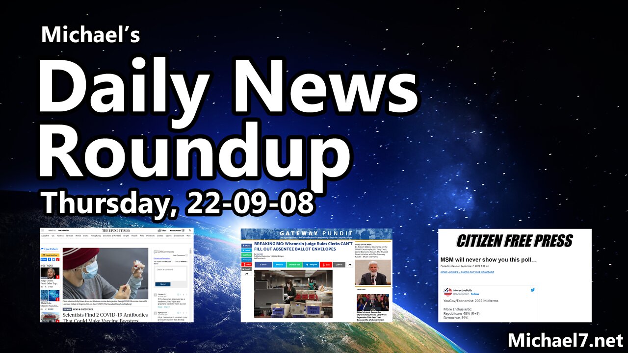 News Roundup for 22-09-08