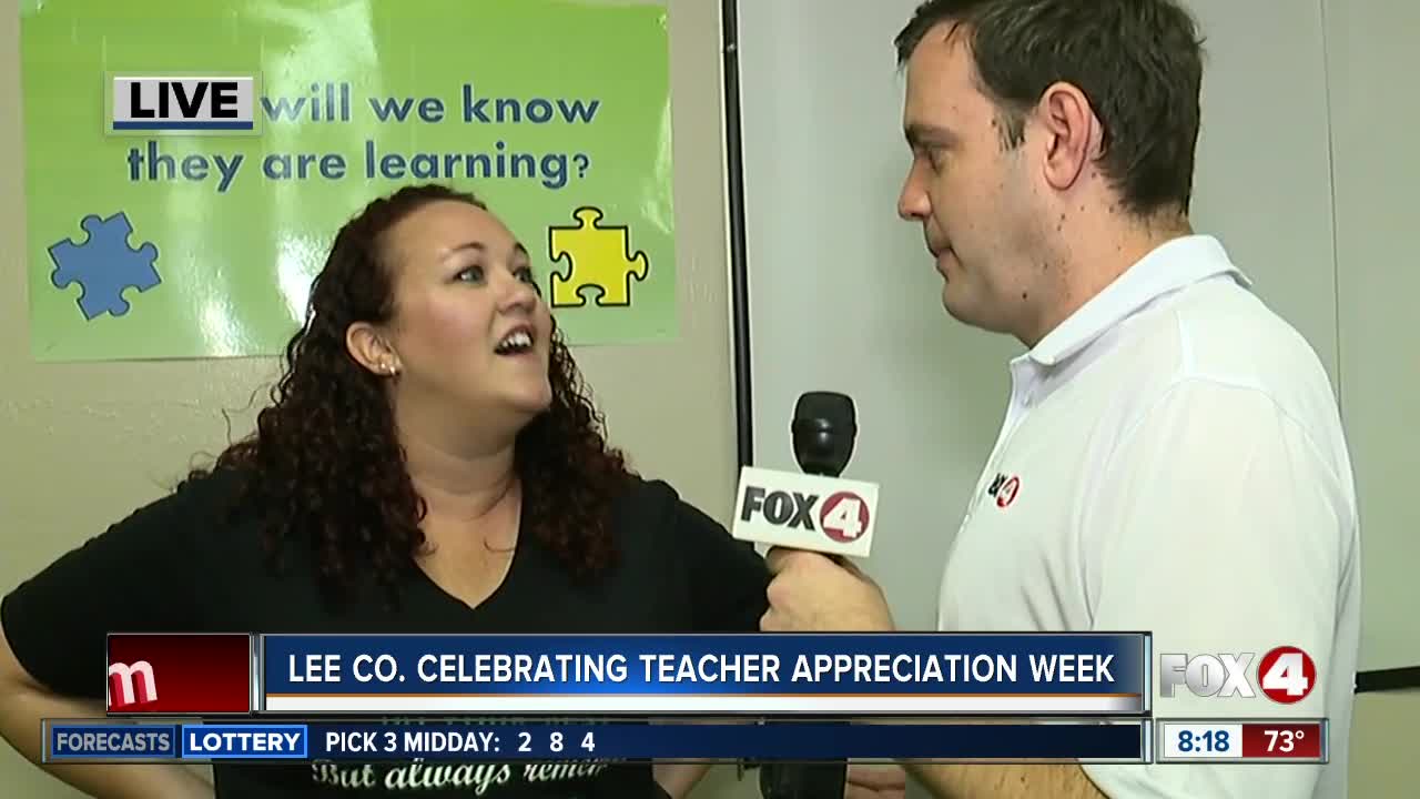 Lee County celebrating Teacher Appreciation Week - 8am live report