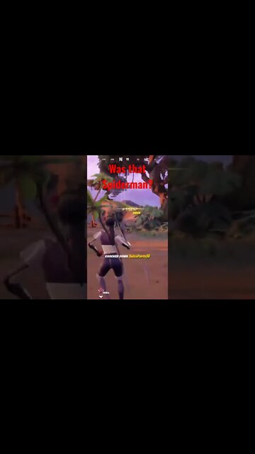 Was Spiderman Swinging in Fortnite? #fortnite #fortnitebattleroyale
