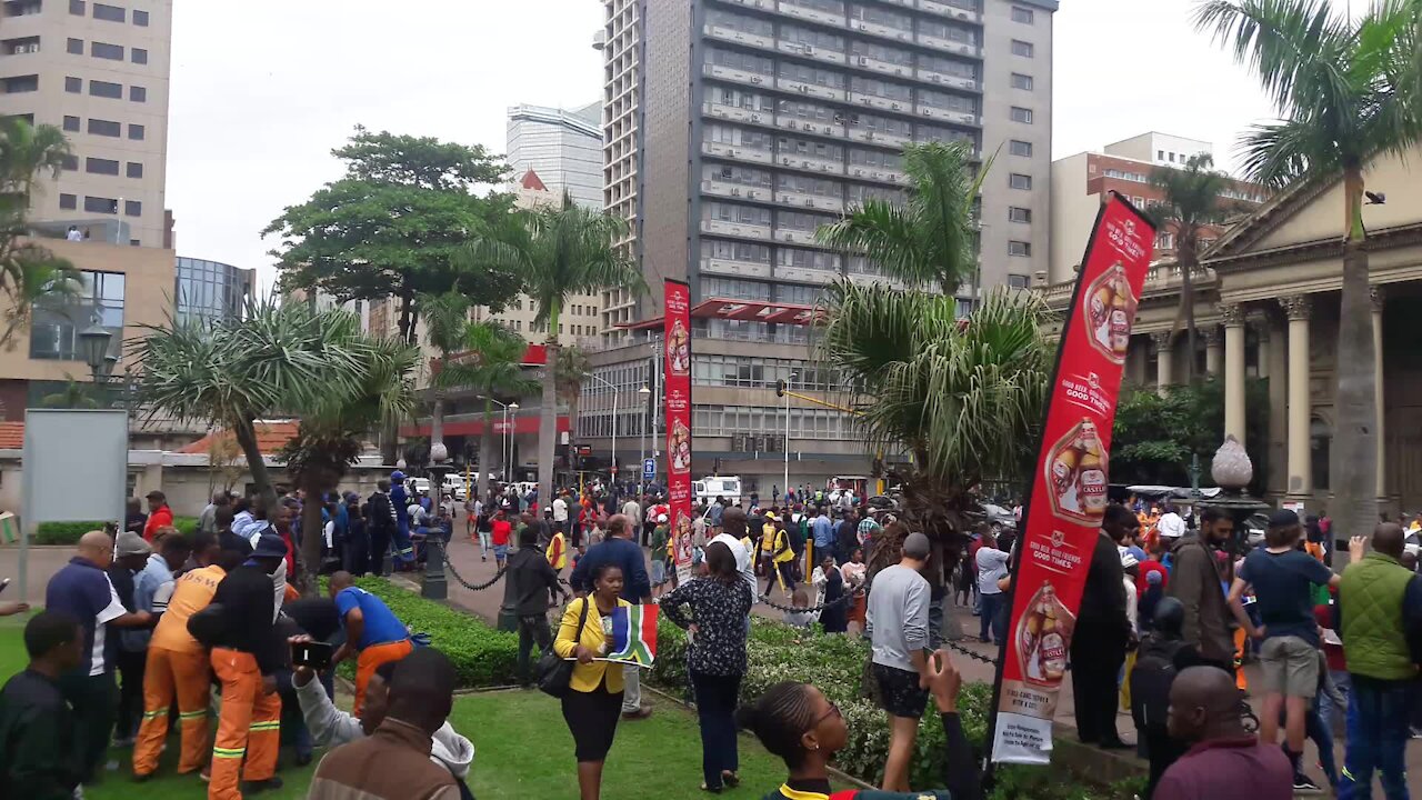 SOUTH AFRICA - Durban - Springboks parade RWC Trophy (Videos) (yrX)