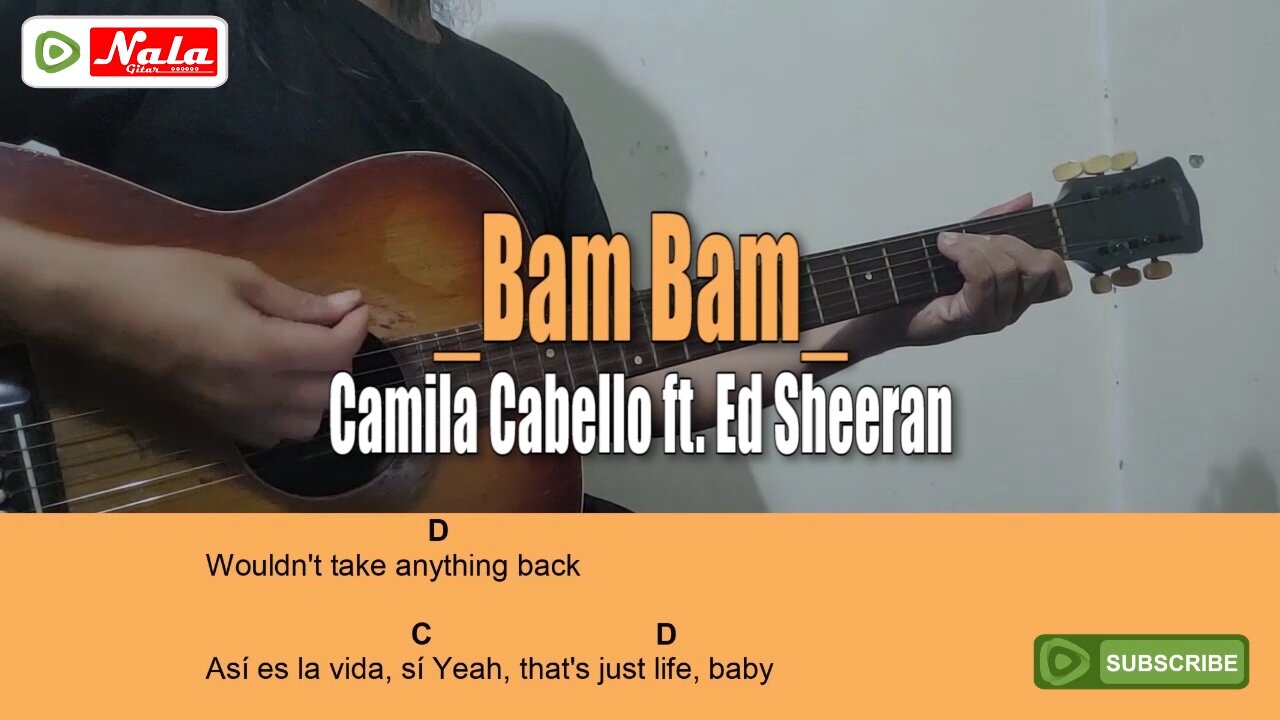 Camila Cabello - Bam Bam, Guitar Chord Lyric