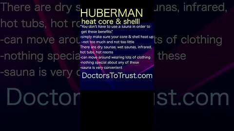 Andrew Huberman. Heat both core and shell