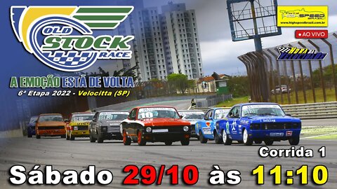 OLD STOCK RACE | Corrida 1 | 6ª Etapa 2022 - Velocitta (SP) | Ao Vivo