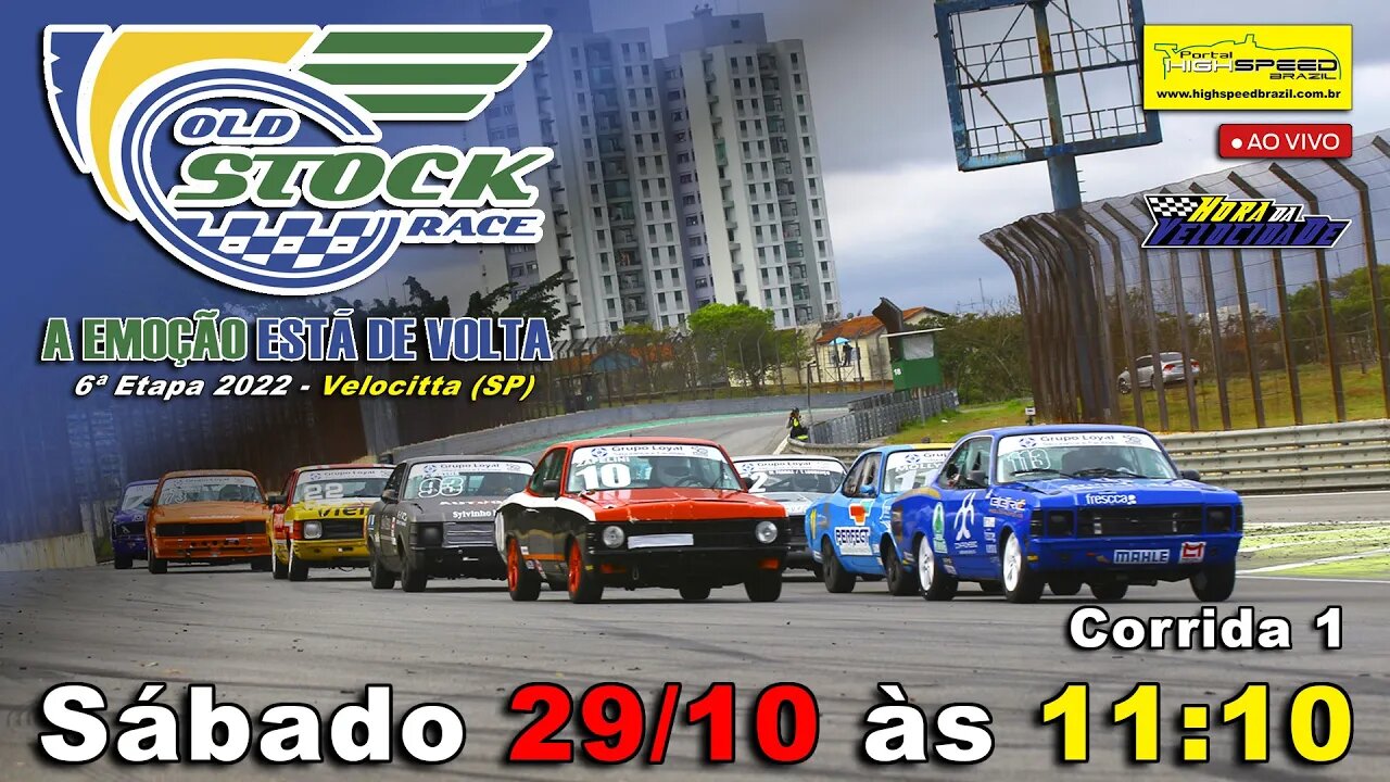 OLD STOCK RACE | Corrida 1 | 6ª Etapa 2022 - Velocitta (SP) | Ao Vivo