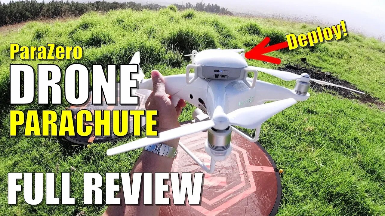 ParaZero SafeAir DRONE PARACHUTE Review & 350 Foot DROP TEST