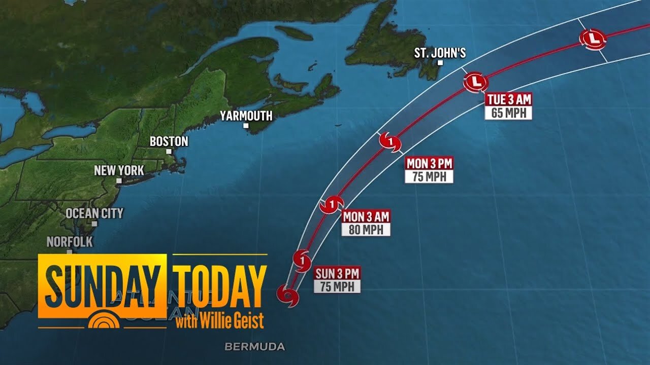 Ernesto downgrades to tropical storm after battering Bermuda