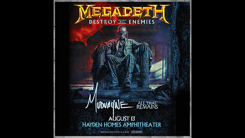 Megadeth Hayden Homes Amphitheater Bend,Oregon August 13 2024