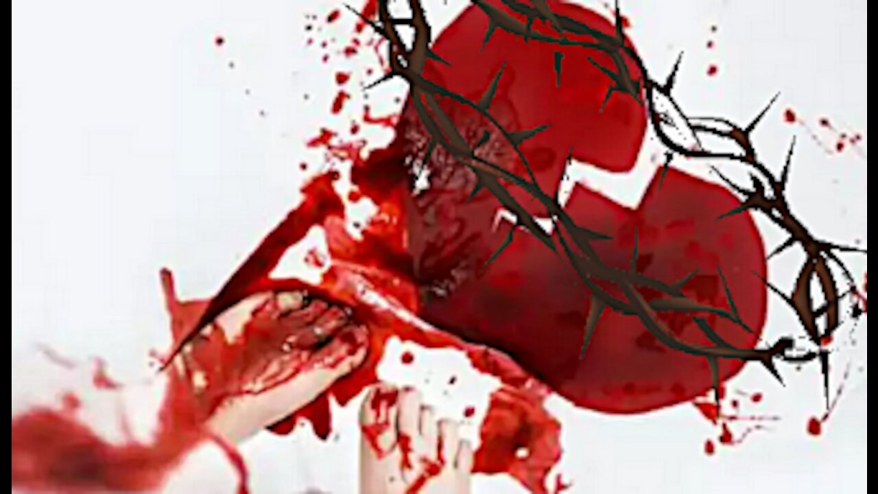 Abortion Blood Pouring Forth from His Crown of Thorns