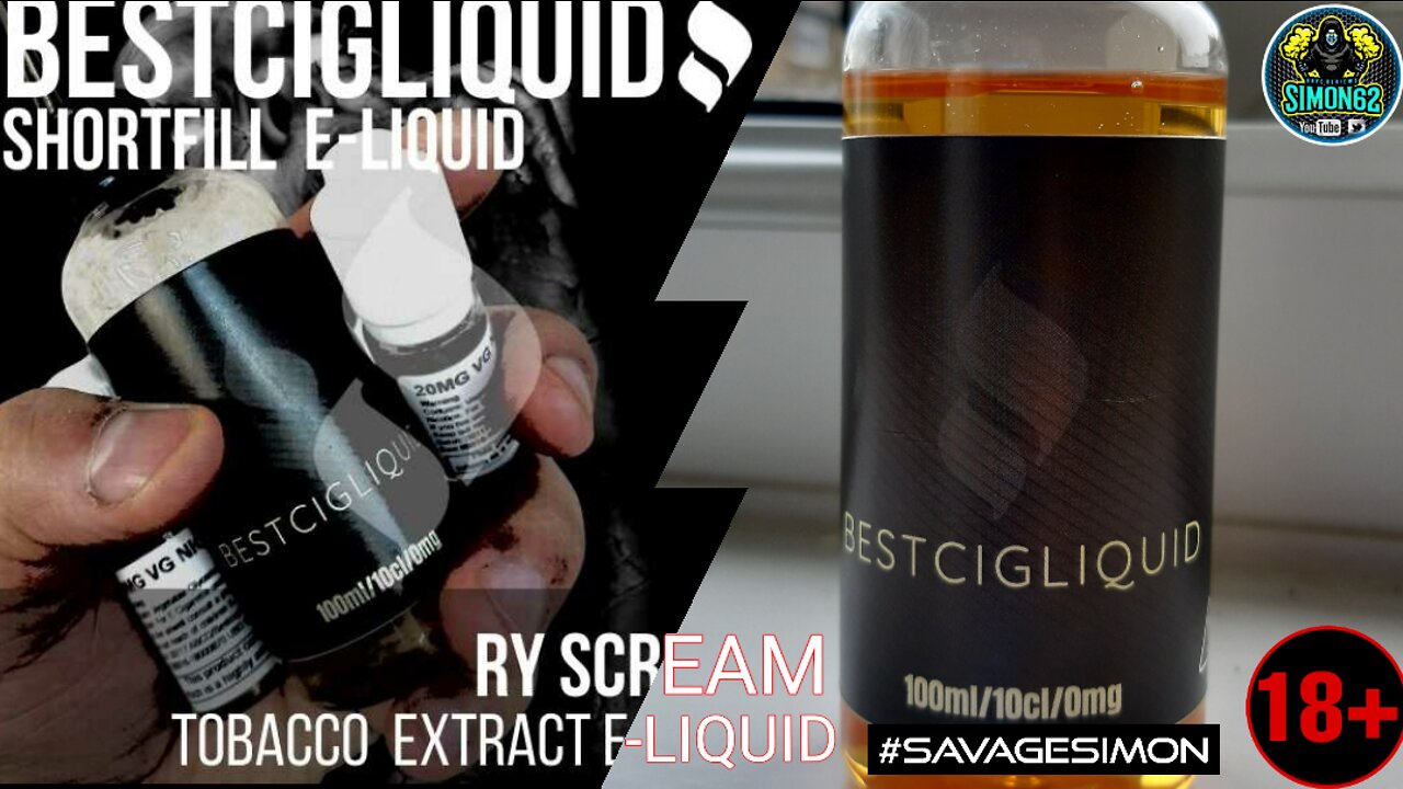 BESTCIGLIQUID- RY SCREAM TOBACCO EASYMIX REVIEW #bestcigliquid#ukeliquid#savagesimon 🔞