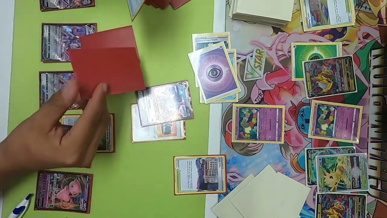 Giratina VStar/Leafeon VStar vs Mew VMAX at @PocketSloths | Pokemon TCG