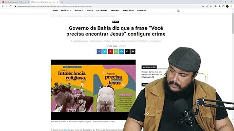 Governo na Bahia quer punir e processar quem falar de Cristo