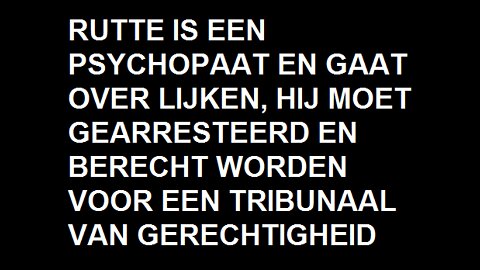 WEG MET DIE RUTTE ZOOI - SNEL OPRUTTEN!