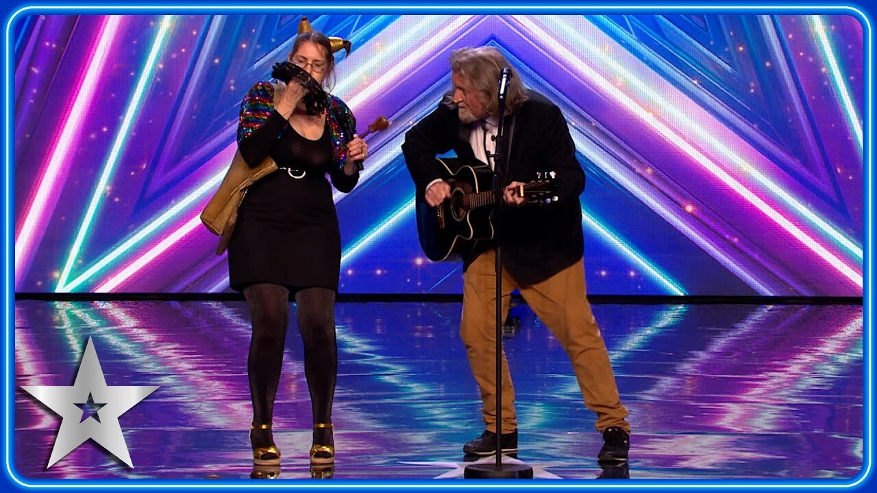 Brian and Krysstal s BRILLIANTLY BIZARRE comedy song _ Unforgettable Audition _ Britain s Got Talent