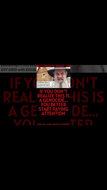 THEY ARE POISONING OUR MEAT TO COMMIT GEN0ClDE