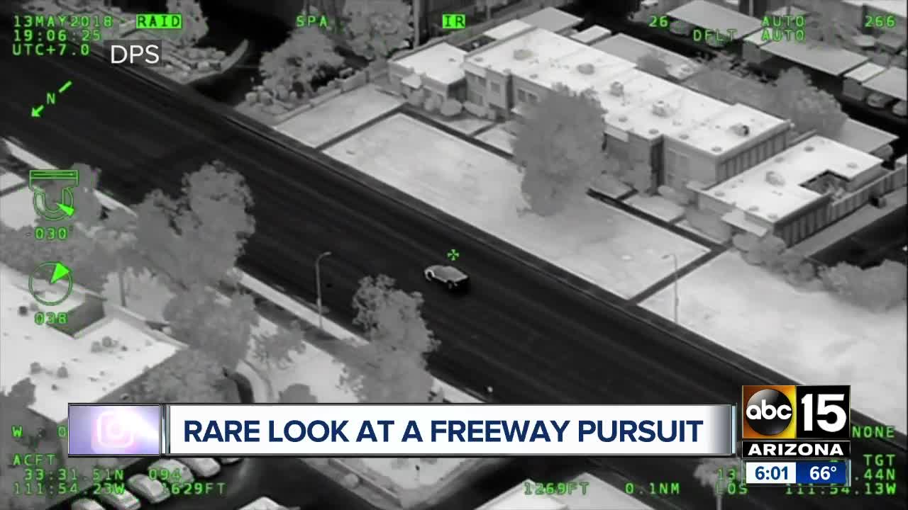 DPS helicopter shows wrong-way pursuit from May