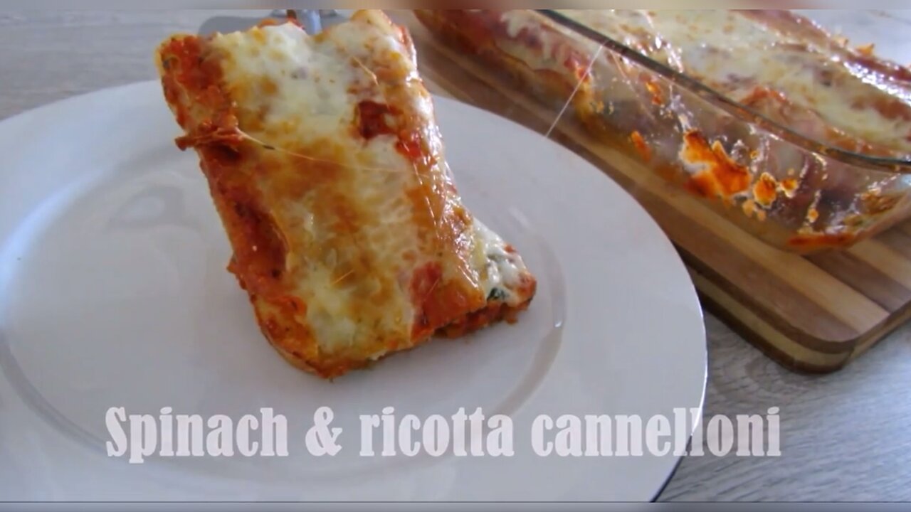 How to Make Spinach and Ricotta Cannelloni