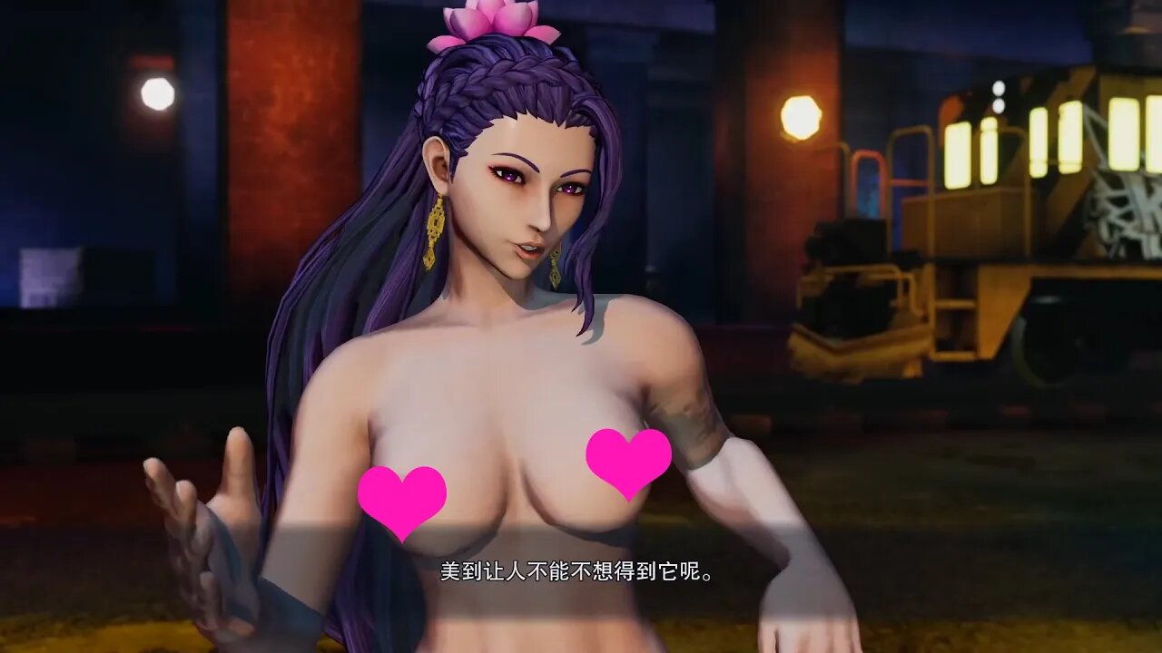 The King of Fighters XV nude mod 格斗游戏拳皇15 裸体梁师娘LUONG性感皮肤VS伊丝拉德罗丽丝哈迪兰