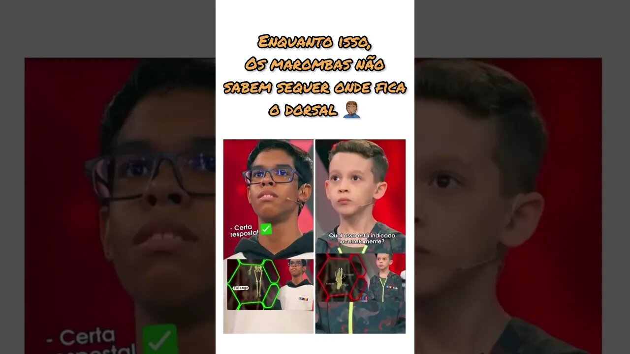 E os marombas não sabem sequer onde fica o dorsal