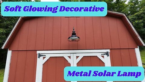 Soft Glowing Decorative Metal Solar Lamp