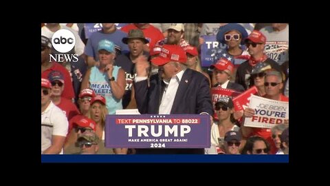 Video shows moment of Trump assassination attempt at rally