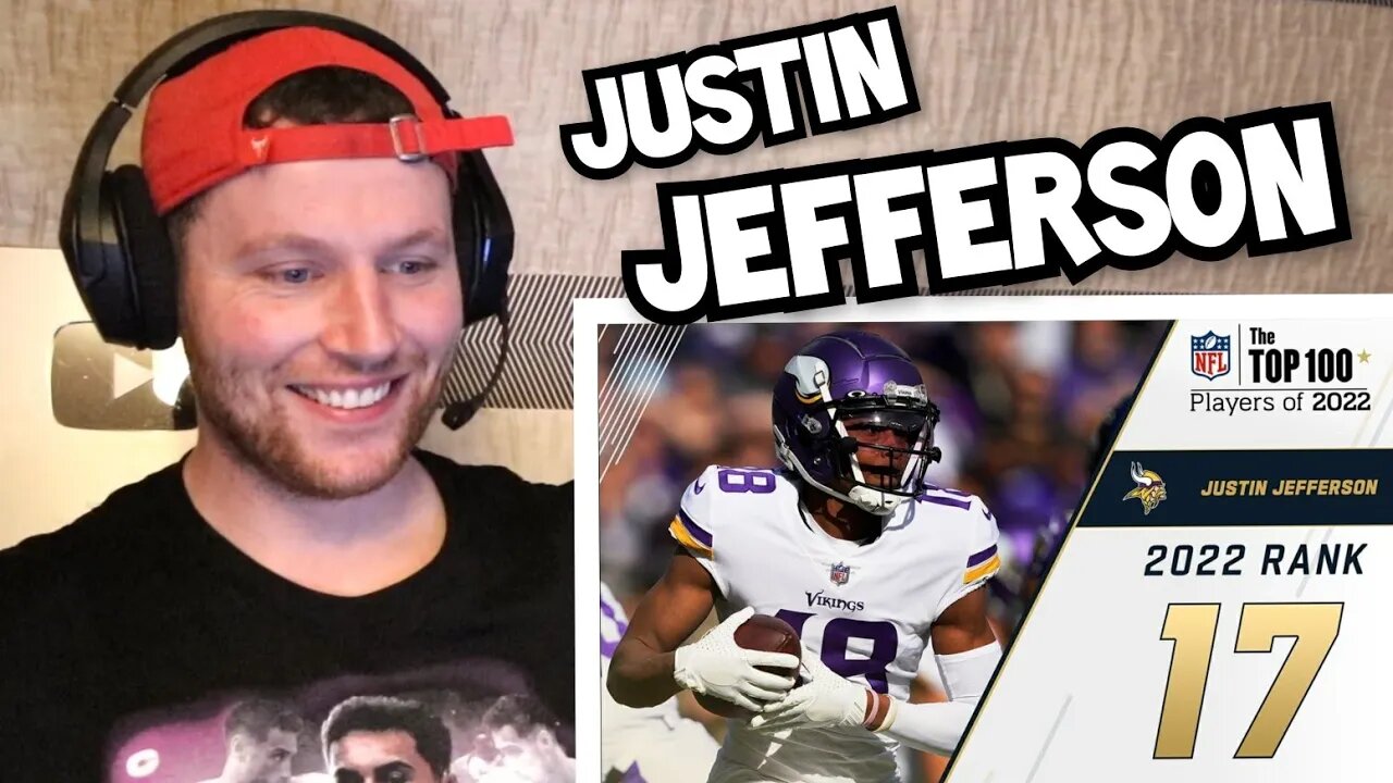 Rugby Player Reacts to JUSTIN JEFFERSON (Minnesota Vikings, WR) #17 NFL Top 100 Players in 2022