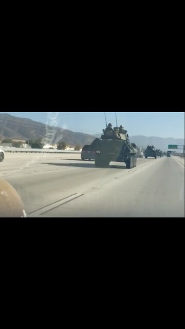 Military Convoy I5 North