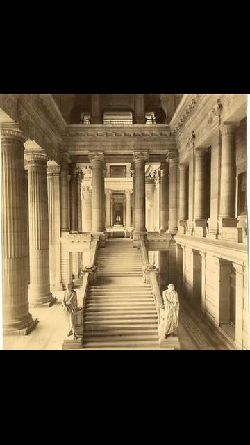 The giant buildings of Brussels, Belgium