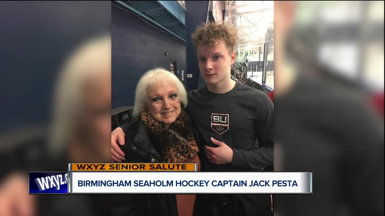 WXYZ Senior Salute: Birmingham Unified hockey captain Jack Pesta