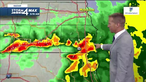 Friday storms move out, heat moves in
