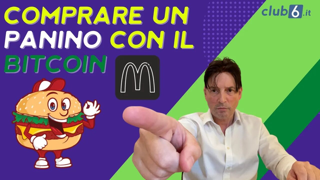 COMPRARE UN PANINO CON IL BITCOIN . Incredibile MCDONALD ACCETTA I BITCOIN. Morris Crypto